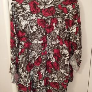 Rock and republic ladies top size XXL, fushia and brown